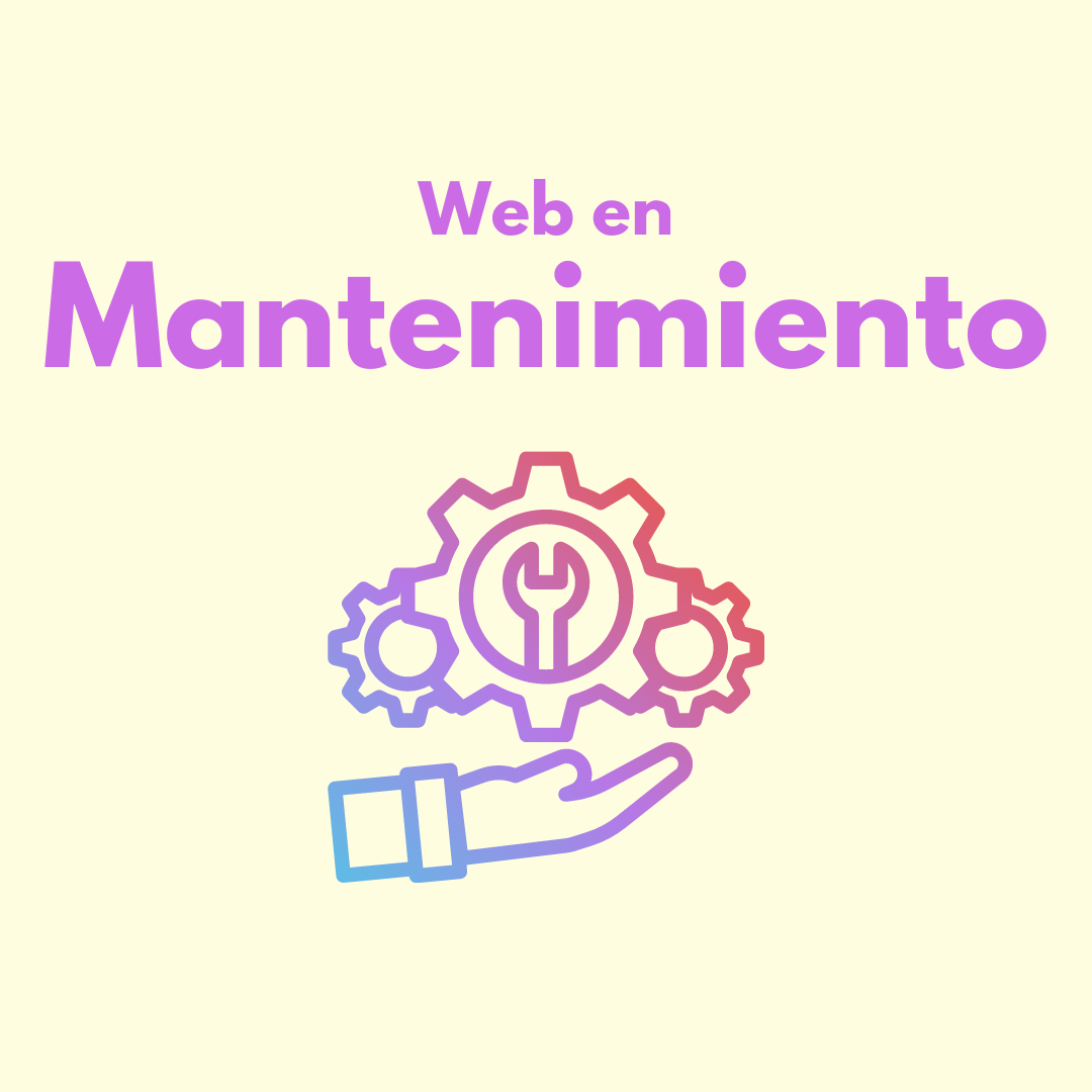 Página web en mantenimiento